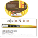 TUBO IRRIGAZIONE GIARDINAGGIO VERSUS ANTITORSIONE PVC MAGLIATO