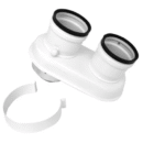 Kit scarico fumi sdoppiato da Ø 60/100 a Ø 80/80 Chaffoteaux 3318034