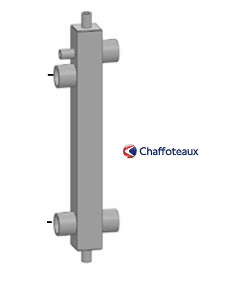 1673590435 SEPARATORE IDRAULICO X INSTALLAZIONE CALDAIA SINGOLA 85/100/115/150 Kw 3590435 Chaffoteaux - immagine 1
