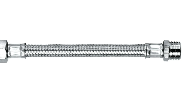 TUBO FLESSIBILE ACCIAIO INOX MF 1/2 x 3/8