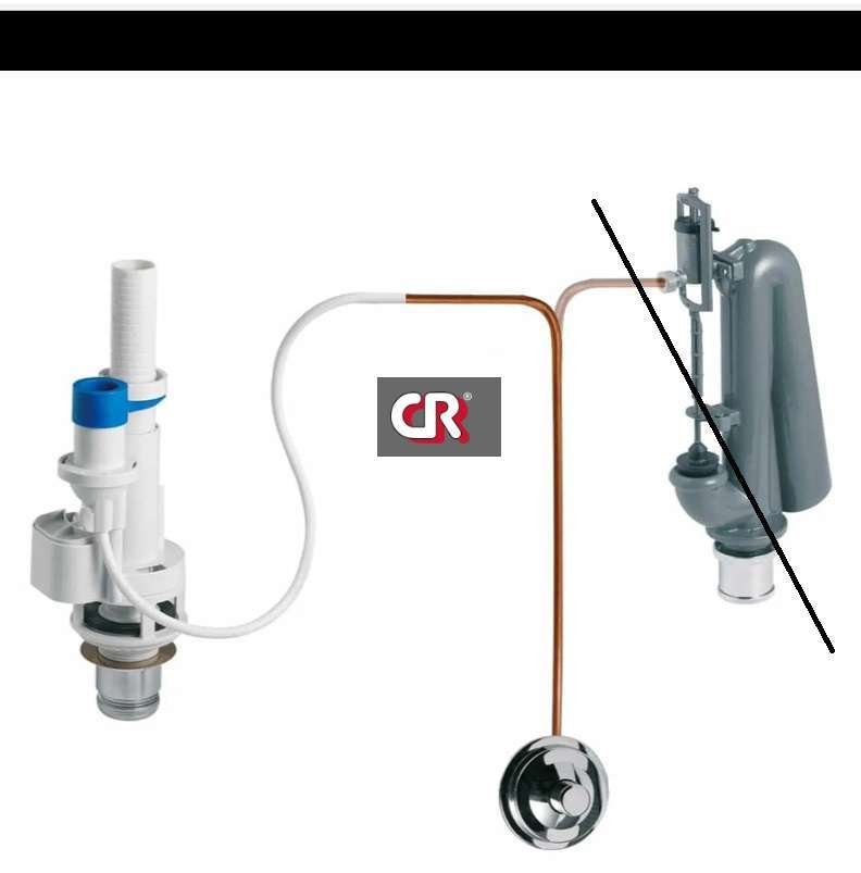 0210101 SET SCARICO ALTO PNEUMATICO C.R. 1407SG MECCANISMO X CASSETTA ALTA - immagine 1