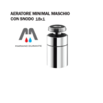 AERATORE ROMPIGETTO FILTRINO MINIMAL MASCHIO 18X1 CON SNODO CROMATO