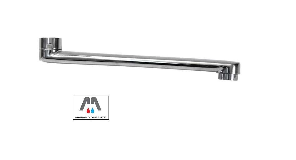 06639051820 CANNA X MISCELATORE LAVELLO A PARETE 3/4-18 CM.20 OTTONE CROMATO - immagine 1