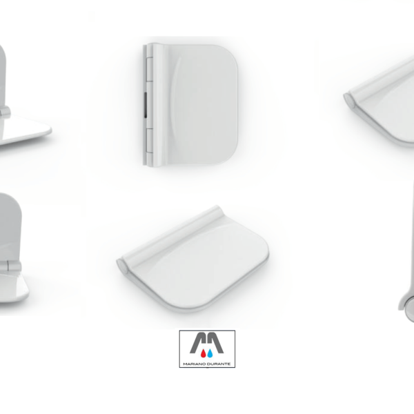 SEDUTA RIBALTABILE DOCCIA DISABILI ANZIANI COMUNITA' BIANCO