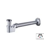 SIFONE A S D'ARREDO 1"1/4 RIBASSATO OTTONE CROMATO