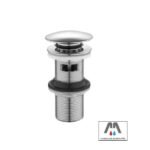 PILETTA CLICK CLACK TONDA 100 mm.-1"1/4 EXTRALONG CON TROPPO PIENO