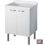 LAVATOIO ROCKY 50-50 BIANCO CON 2 ANTE BATTENTE C.R. 6003SK