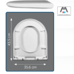 SEDILE COPRIWC GALASSIA MOD. PIUMA BIANCO POLISEDIL TERMOINDURENTE TH-TER00028(TD7)