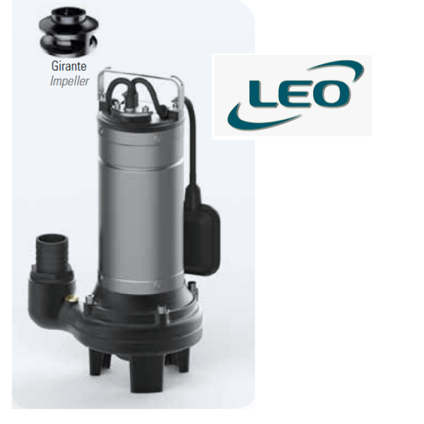Elettropompe sommergibili acque sporche e cariche HP 0,6 LSWM75A LEO
