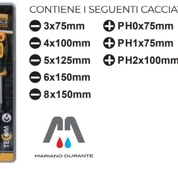 SET CACCIAVITI 10 PEZZI