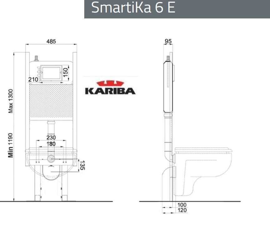 193300060 KIT X STRUTTURA SMARTIKA X PARETI LEGGERE/CARTONGESSO KARIBA 300060 - immagine 1