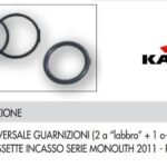 KIT GUARNIZIONI (3 PZ) X PILETTA CASSETTA KARIBA 305424