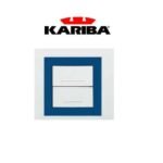 PLACCA AUREA DUO-BIANCA CORNICE BLU KARIBA 317107-02