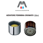 AERATORE ROMPIGETTO FILTRINO FEMMINA  22X1 CROMATO ((5 PEZZI))