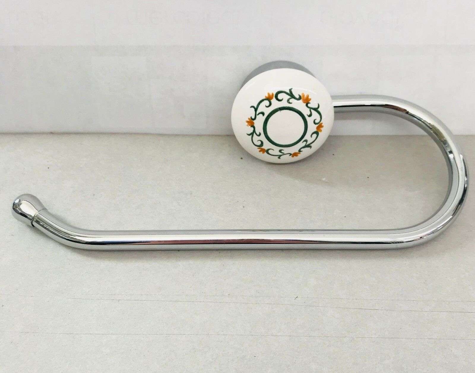 ARREDO-BAGNO-PORTA-ROTOLO-CLASSICO-COUNTRY-CERAMICAACCIAIO-DIPINTO-A-MANO-123022069198 ARREDO BAGNO - PORTA ROTOLO CLASSICO - COUNTRY CERAMICA/ACCIAIO DIPINTO A MANO - immagine 1