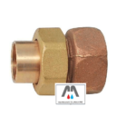 BOCCHETTONE BRONZO A SALDARE FILETTATO FEMMINA 3/4X18F