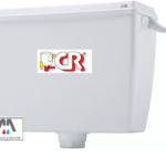 CASSETTA ALTA ESTERNA X WC IN PLASTICA ALFA CON COPERCHIO  C.R. 9 LITRI