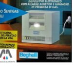 CUBO SENTIGAS BEGHELLI DISPOSITIVO RILEVAMENTO GAS  ALLARME ACUSTICO E LUMINOSO