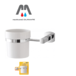 FERIDRAS BICCHIERE PORTA SPAZZOLINI DELUXE CROMO/CERAMICA