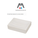FERIDRAS PORTA SAPONE SERIE BRIK BIANCO CERAMICA EFFETTO PIETRA