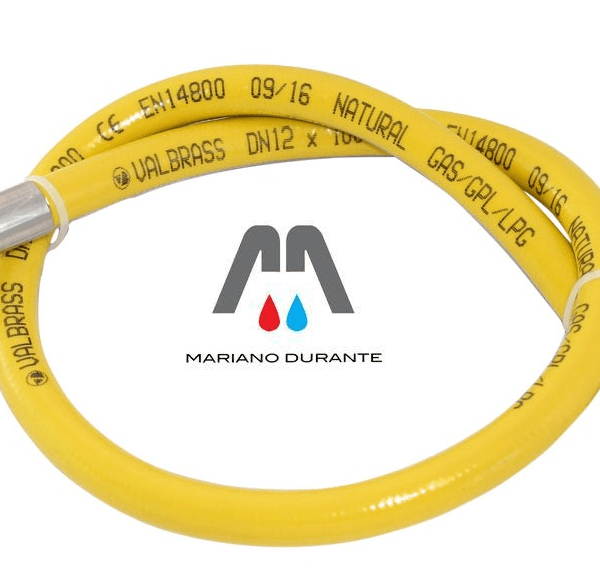 FLESSIBILE GAS A NORMA EN 14800 ATTACCO F/F GOMMATO X PIANO COTTURA CUCINA