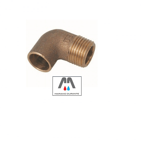 GOMITO-BRONZO-A-SALDARE-FILETTATO-MASCHIO-125683908232 GOMITO BRONZO A SALDARE FILETTATO MASCHIO - immagine 1