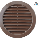 GRIGLIA AERAZIONE INCASSO TONDA PVC COLORE RAME CON RETE ø63 ø80 ø100 ø120 ø160