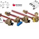 KIT RACCORDI IN LINEA C/ RUBINETTI HERMANN SAUNIER DUVAL COD. 0020213669