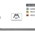 KIT SQUADRETTA SOTTO LAVABO CON ROSONE  150mmX250mm ø14mm 1/2 + NIPPLES + 2 DADI