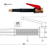 Lancia idrante MISTRAL 3 EFFETTI DN45-2" UNI-EN671/2 cod.LA1293VE r.m. Manfredi