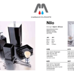 METAFORM NILO PORTA SAPONE IN VETRO NERO DA APPOGGIO