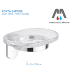 METAFORM SERIE ZERO PORTA SAPONE ACCIAIO CROMATO E ABS