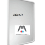 METAFORM  SPECCHIO CITY 60X60 BORDO SABBIATO