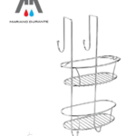 METAFORM Spider Cestello Doppio Con Ganci Per Doccia SPUGNE BAGNO ACCIAIO CROMO