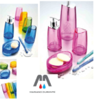 METAFORM WAWE VERDE BICCHIERE PORTA SPAZZOLINI DA APPOGGIO