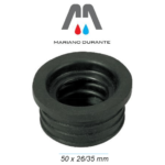 MORSETTO IN GOMMA NERA X TUBO diam.50 CONF.2 PEZZI