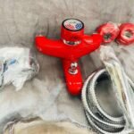 PIRALLA MISCELATORE VASCA SERIE CALYPSO ROSSO