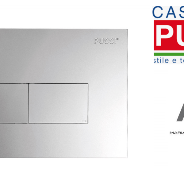 PLACCA ECO LINEA PUCCI CROMO SATINATA 0569