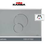PLACCA FIDIA DUO IN PLASTICA KARIBA CROMO SATINATA 317202