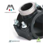PRESA A STAFFA PER TUBO ACQUA POLIETILENE PLASTICA ALFA 63X1"1/2 CONF.2 PEZZI