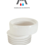 PROLUNGA WC ECCENTRICA MANICOTTO IN GOMMA BIANCA CM 2 X SCARICO WC