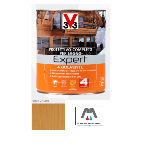 PROTETTIVO COMPLETO X LEGNO V33 EXPERT A SOLVENTE NOCE CHIARO 750ML