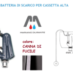 RICAMBI CATIS KIT BATTERIA DI SCARICO PER CASSETTA ALTA CATIS CANNA DI FUCILE