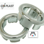 RICAMBIO GHIERA BORCHIA CROMATA X FORO TROPPOPIENO LAVABO BIDET VASCA 19mm