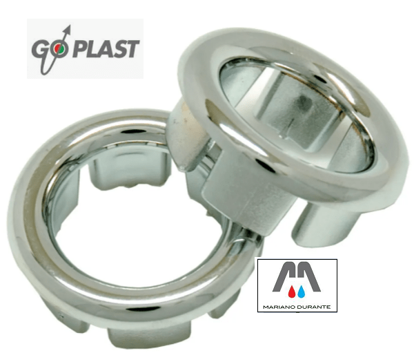 RICAMBIO GHIERA BORCHIA CROMATA X FORO TROPPOPIENO LAVABO BIDET VASCA 19mm