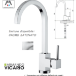 RUBINETTERIE ARMANDO VICARIO MISCELATORE LAVELLO BOX CROMO SATINATO