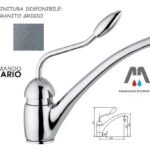 RUBINETTERIE VICARIO MISCELATORE LAVELLO PABLO GRANITO GRIGIO LEVA LUNGA