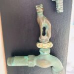 RUBINETTO DA GIARDINO GATTOIN OTTONE VERDE RAME ATTACCO 3/4 GMP