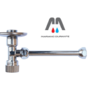 RUBINETTO X CASSETTA WC CON TUBETTO CROMATO M.1/2"X3/8"