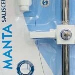 SALISCENDI DOCCIA IDROBRIC MANTA BIANCO E CROMO BLISAL0107CR 1GETTO A PIOGGIA